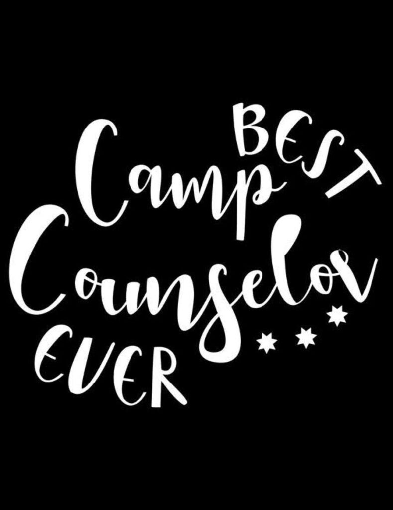 Best Camp Counselor Ever: Summer Camp Activity Notebook, Draw and Write, Trendy Camping Outdoor Book For Camp Counselors